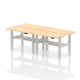 Rayleigh Back-to-Back 4 Person Slimline Height Adjustable Bench Desk